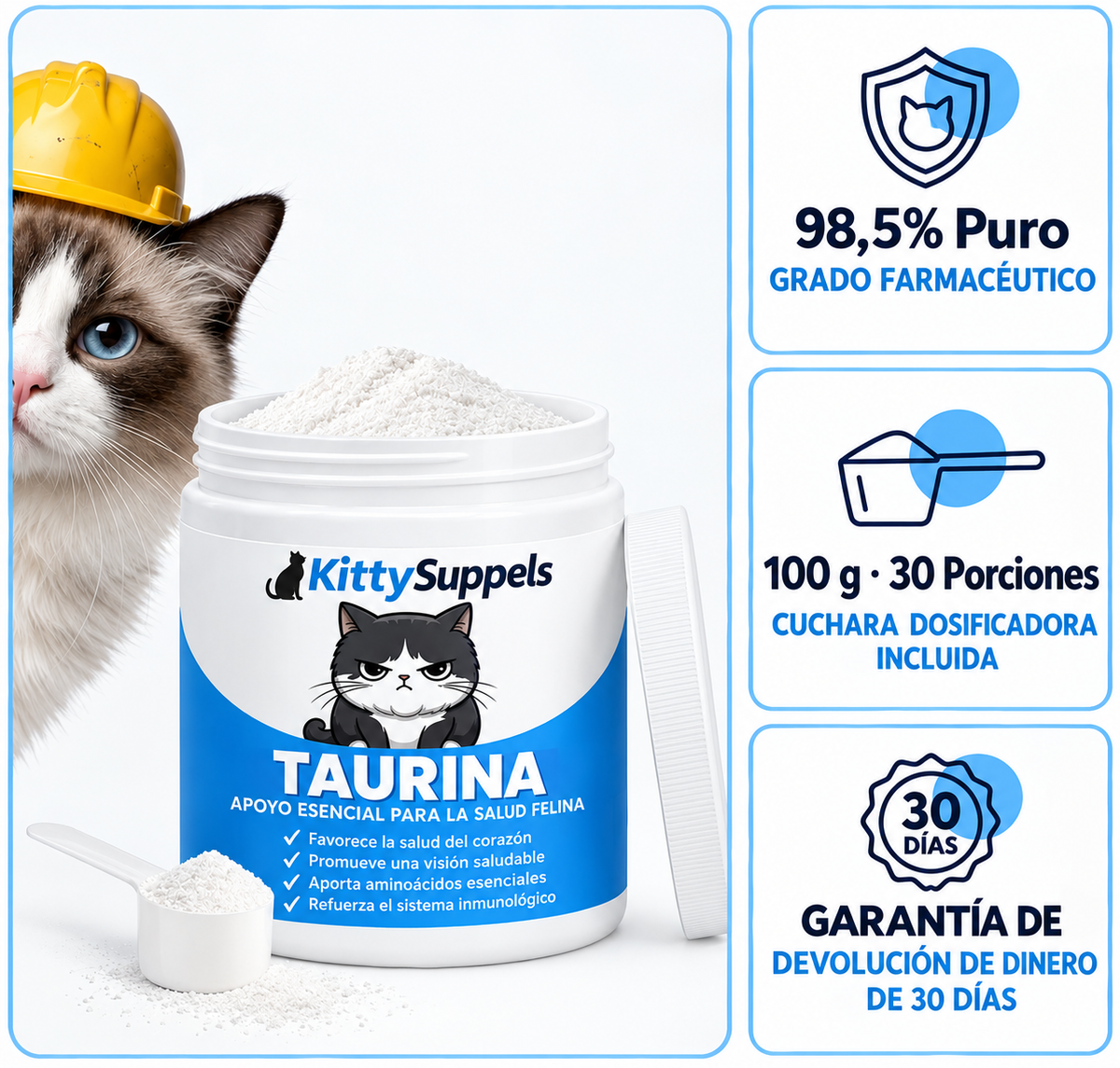 Suplemento de taurina de KittySupples™